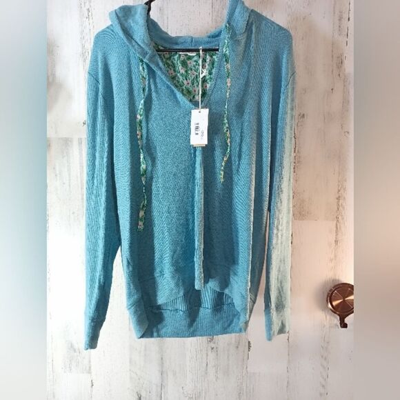 NWT Roller Rabbit Lena Hoodie in Washed Blue - Picture 7 of 14